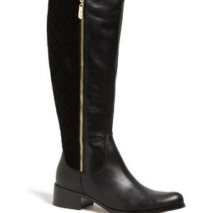 CORSO COMO Enrica Boots, Black Leather/Suede, Sz 8